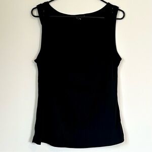 George Classic Black Tank Top - Size: Large
